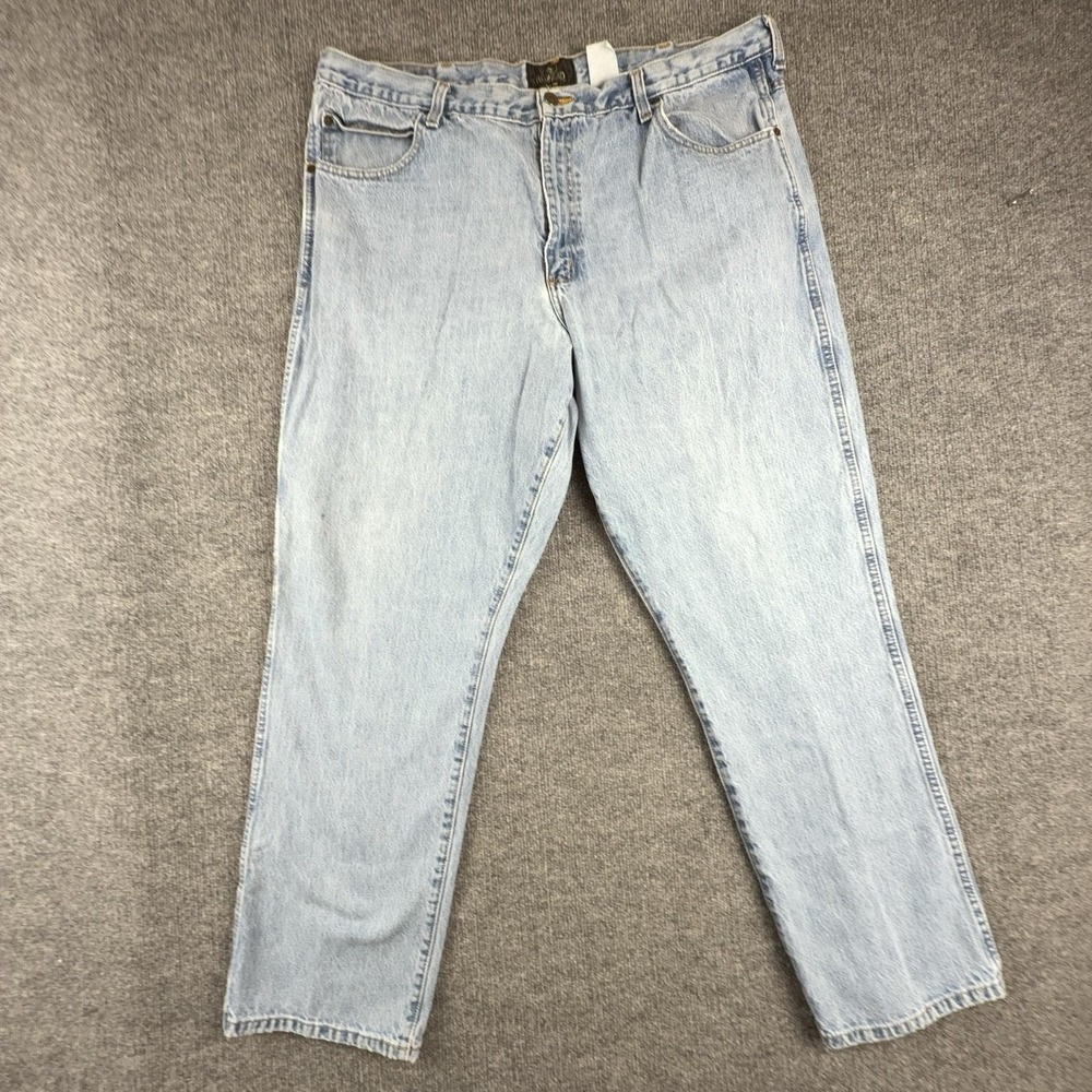 VTG RedHead Jeans Mens 42 Light Wash Blue Classic Fit Straight Denim 9046-A